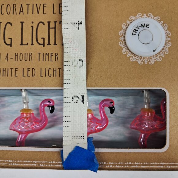 NIB Pink Flamingo 10 ft Decorative Led String Lights (2 boxes total 20ft ) - Picture 7 of 7